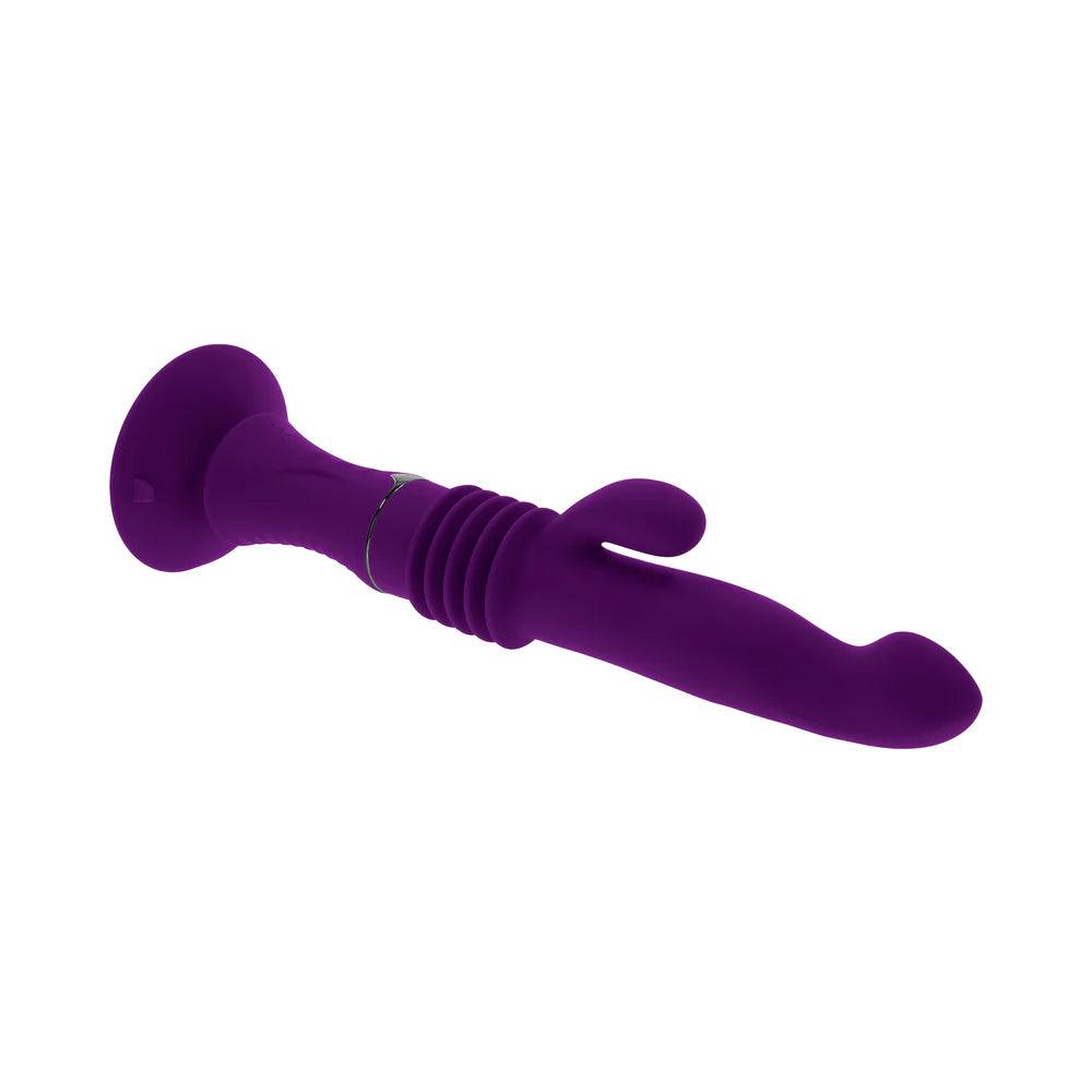 Playboy Hoppy Ending Rechargeable Silicone Thrusting Rabbit Vibrator - Buy At Luxury Toy X - Free 3-Day Shipping