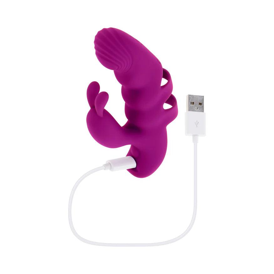 Playboy Lend a Hand Rechargeable Silicone Finger Vibrator - Buy At Luxury Toy X - Free 3-Day Shipping