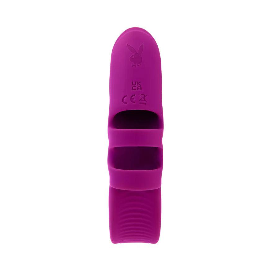 Playboy Lend a Hand Rechargeable Silicone Finger Vibrator - Buy At Luxury Toy X - Free 3-Day Shipping