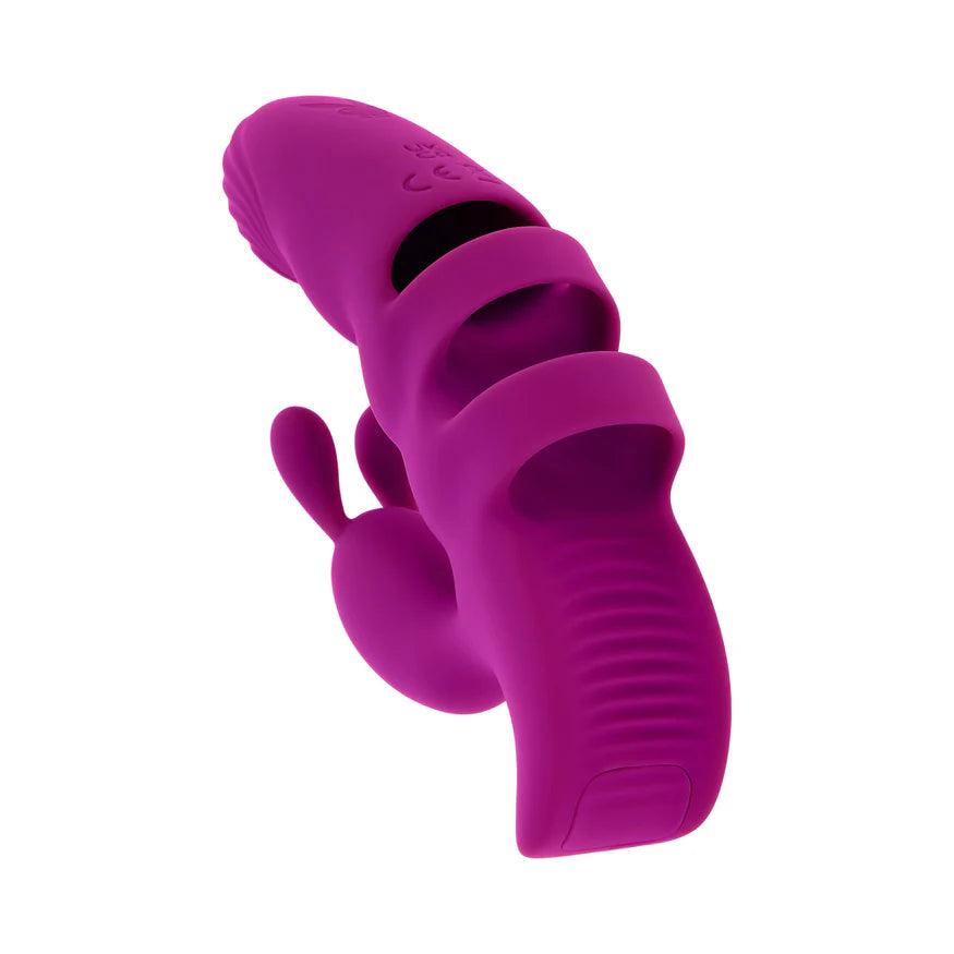 Playboy Lend a Hand Rechargeable Silicone Finger Vibrator - Buy At Luxury Toy X - Free 3-Day Shipping