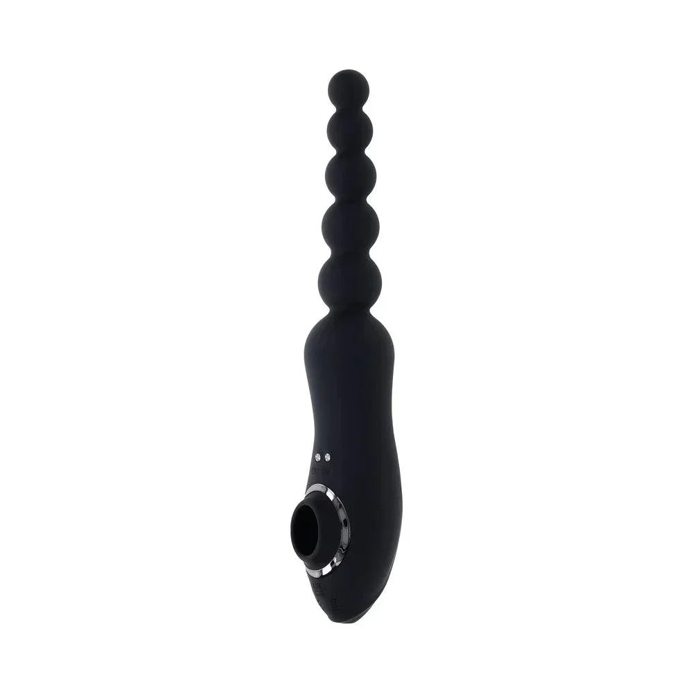 Playboy Let It Bead Rechargeable Flexible Dual-Ended Anal Vibe with Suction - Buy At Luxury Toy X - Free 3-Day Shipping