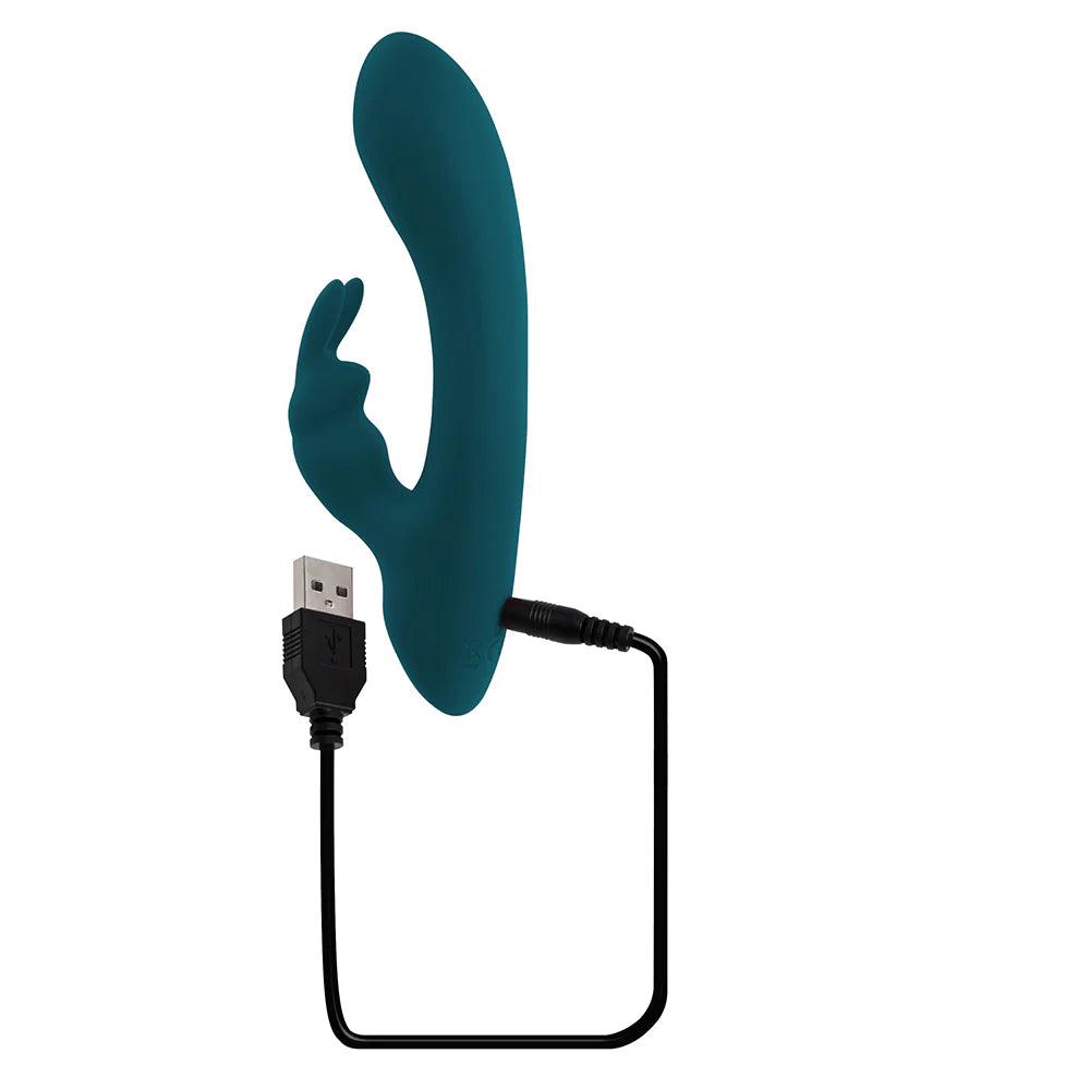 Playboy Lil Rabbit Rechargeable Silicone Dual Stimulation Vibrator - Buy At Luxury Toy X - Free 3-Day Shipping