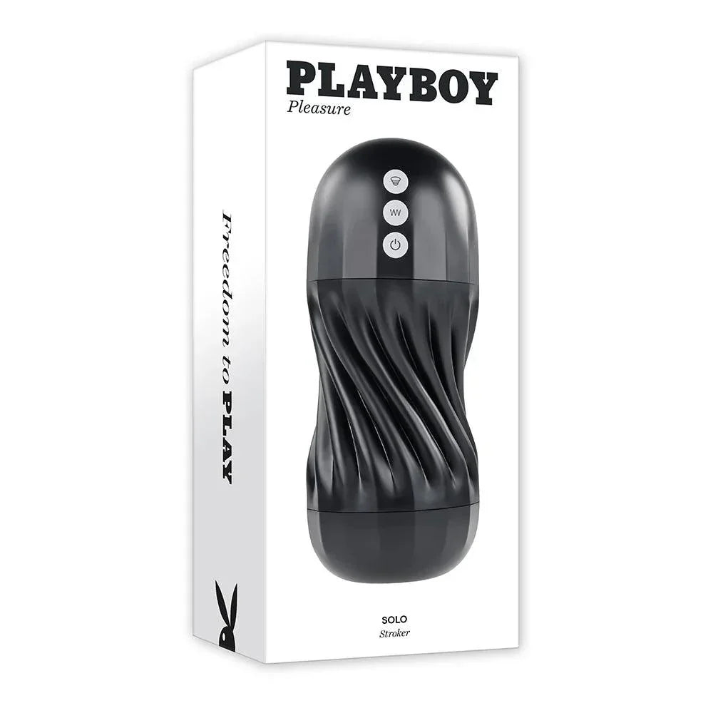 Playboy Solo Rechargeable Sucking Vibrating Masturbator Playboy Solo Rechargeable Sucking Vibrating Masturbator