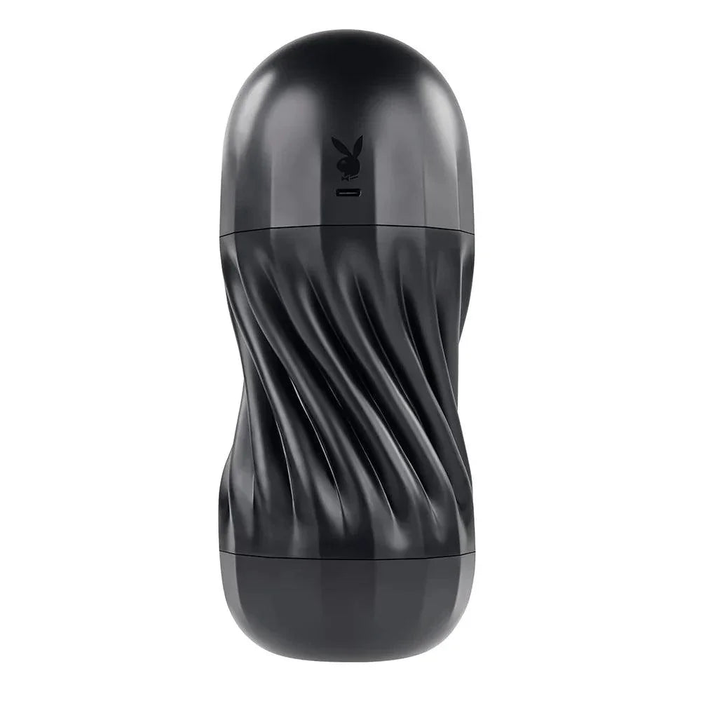 Playboy Solo Rechargeable Sucking Vibrating Masturbator - Buy At Luxury Toy X - Free 3-Day Shipping