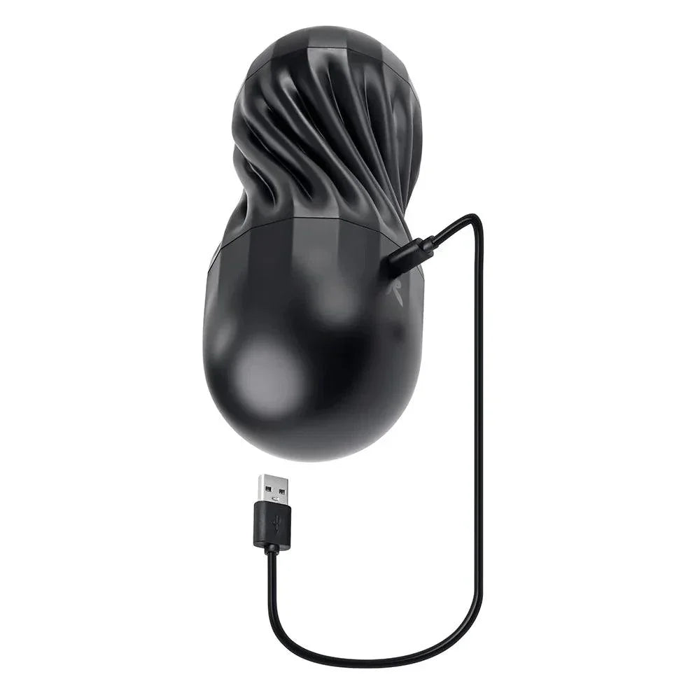 Playboy Solo Rechargeable Sucking Vibrating Masturbator - Buy At Luxury Toy X - Free 3-Day Shipping