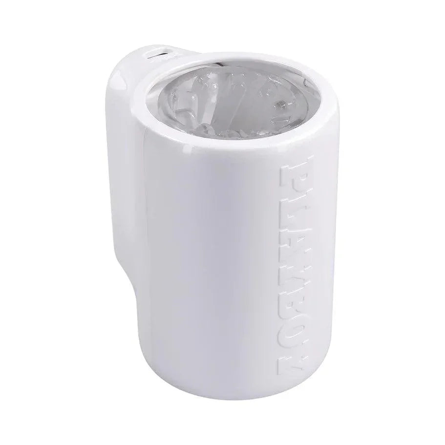 Playboy Spin Doctor Rechargeable Spinning Stroker TPE Sleeve White - Buy At Luxury Toy X - Free 3-Day Shipping