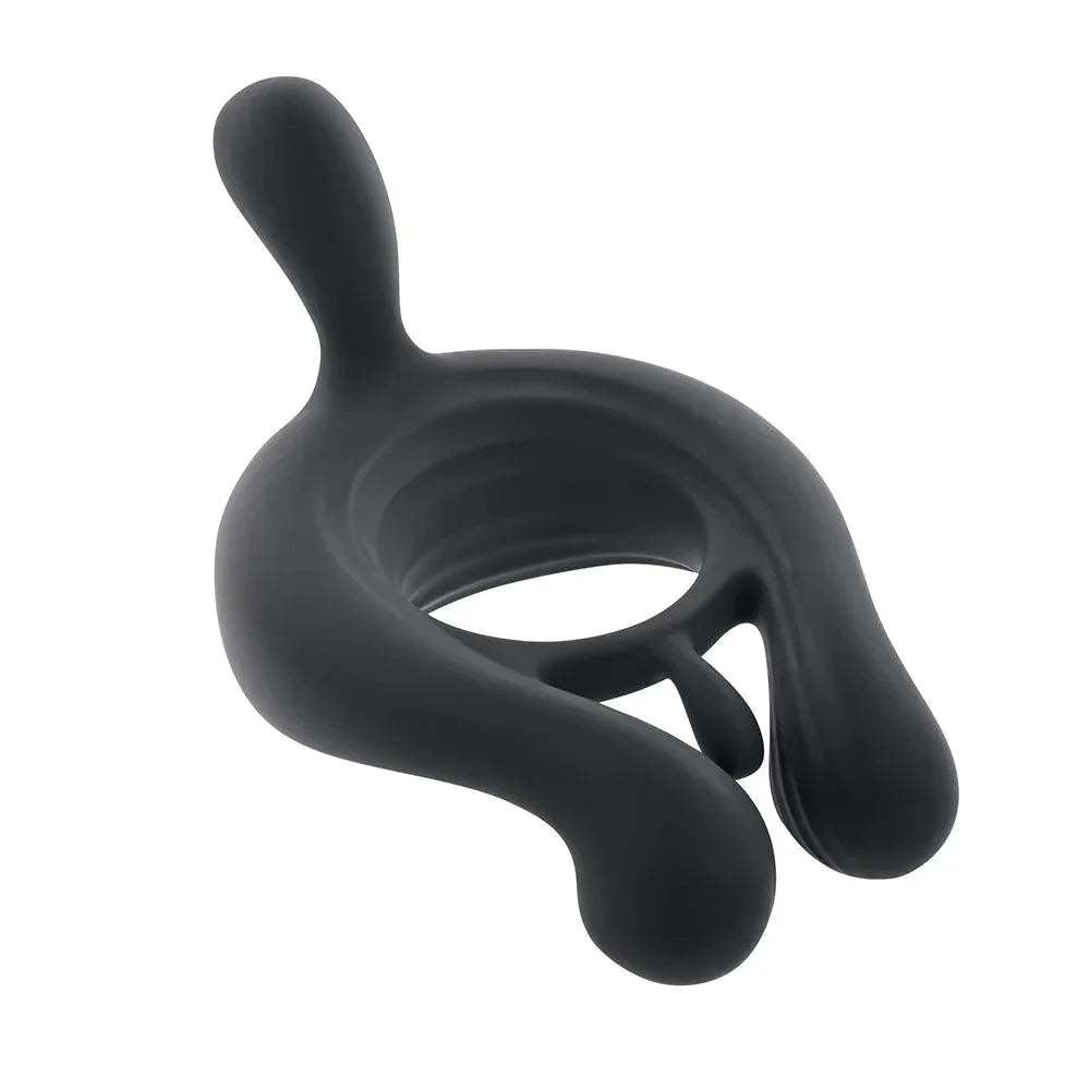 Playboy Triple Play Vibrating Cockring with Stimulator - Buy At Luxury Toy X - Free 3-Day Shipping