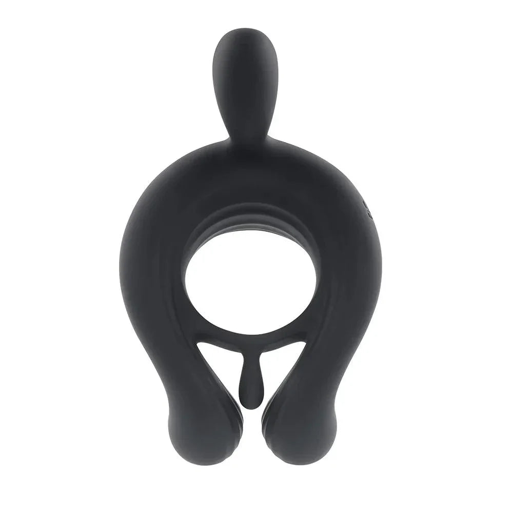 Playboy Triple Play Vibrating Cockring with Stimulator - Buy At Luxury Toy X - Free 3-Day Shipping