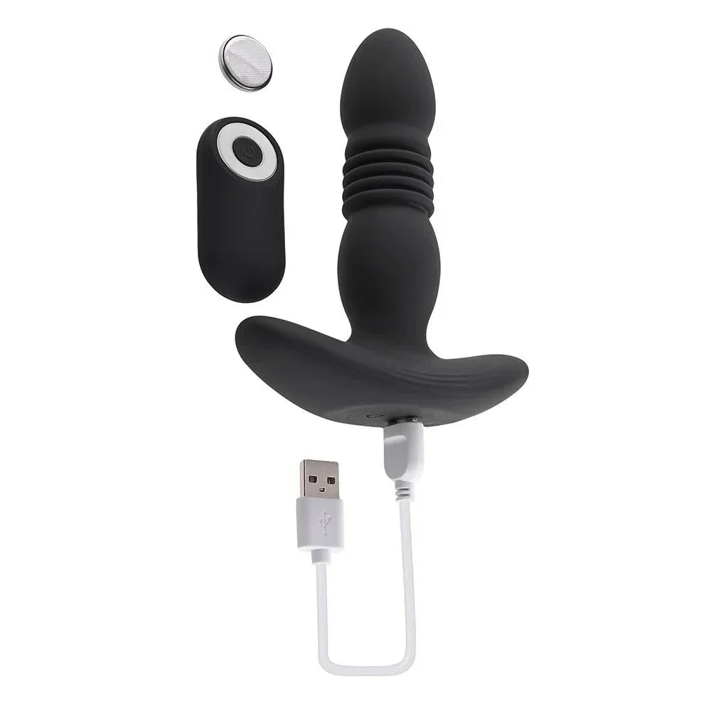 Playboy Trust The Thrust Thrusting Vibrating Anal Plug - Buy At Luxury Toy X - Free 3-Day Shipping