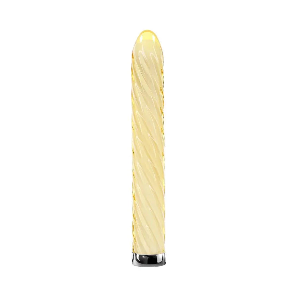 Playboy Twist Of Fate Rechargeable Vibrating Glass Vibrator - Buy At Luxury Toy X - Free 3-Day Shipping