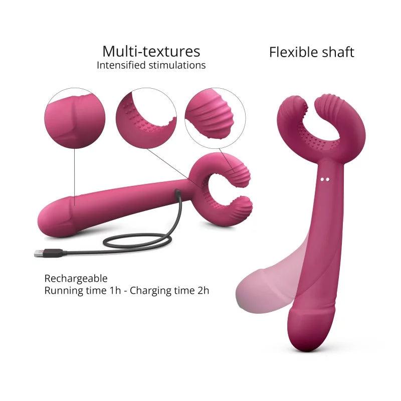 Please Me Rechargeable Silicone Vibrator - Buy At Luxury Toy X - Free 3-Day Shipping