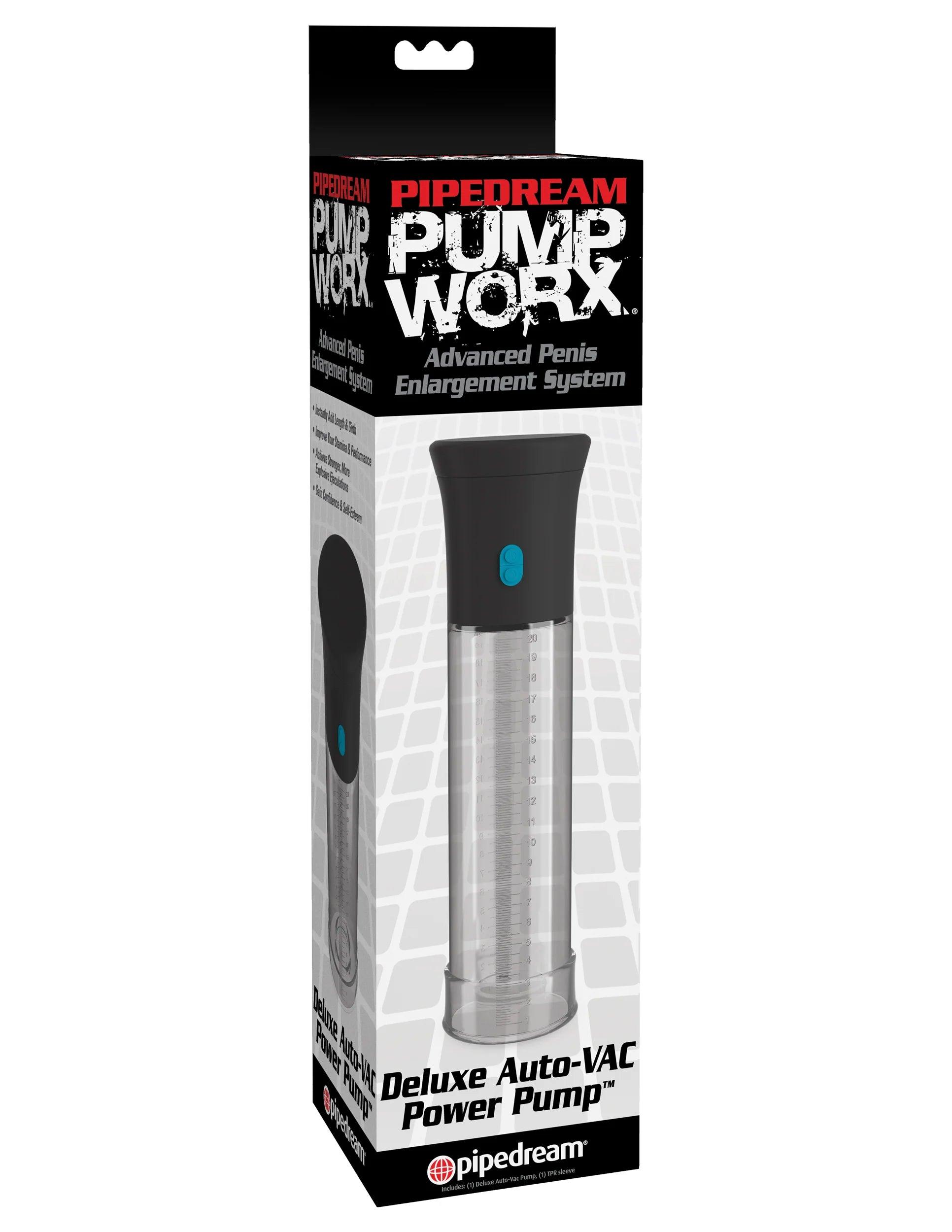 Pump Worx Deluxe Auto-Vac Power Pump Advanced Penis Enlargement System - Buy At Luxury Toy X - Free 3-Day Shipping