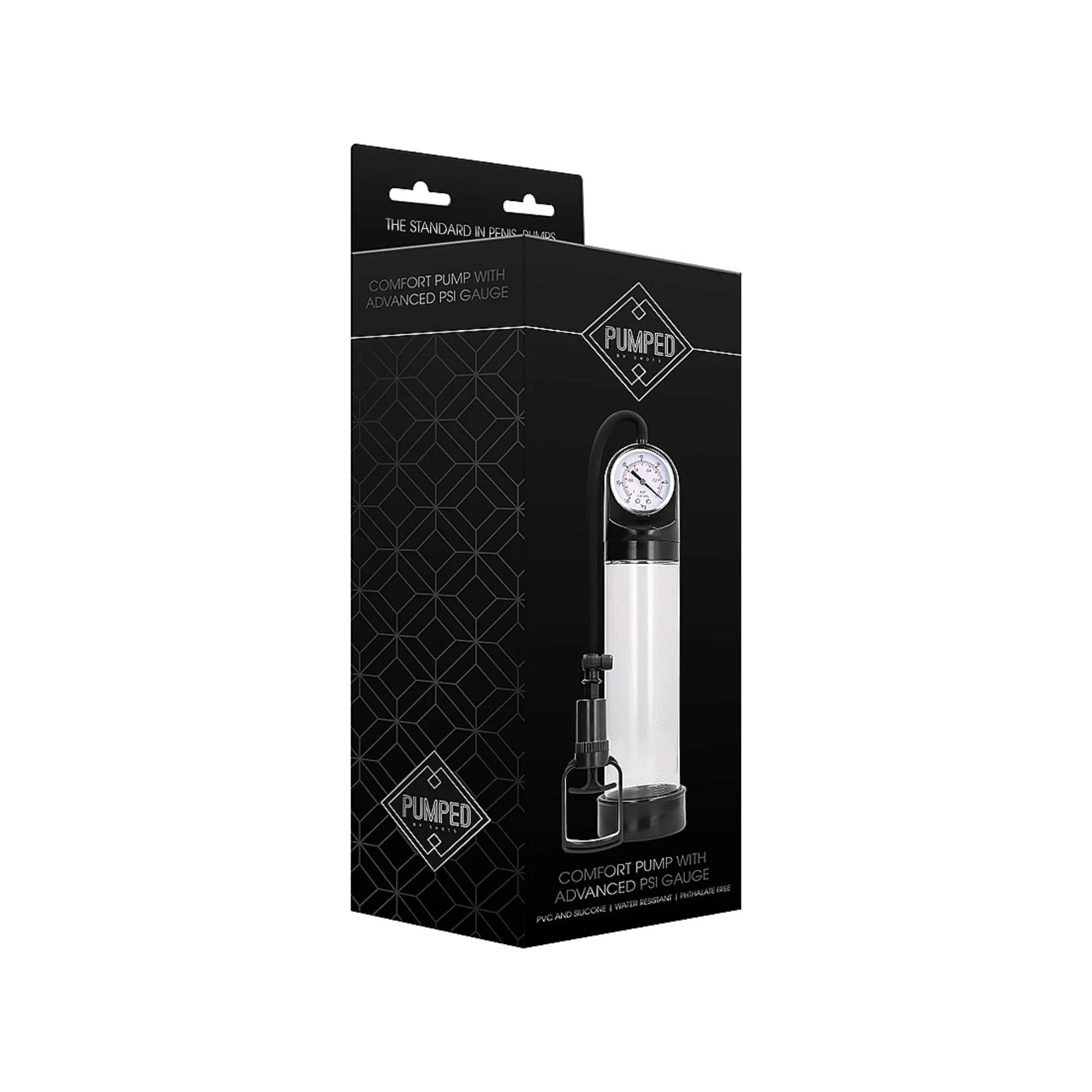 Pumped By Shots Comfort Penis Pump with Advanced PSI Gauge - Buy At Luxury Toy X - Free 3-Day Shipping