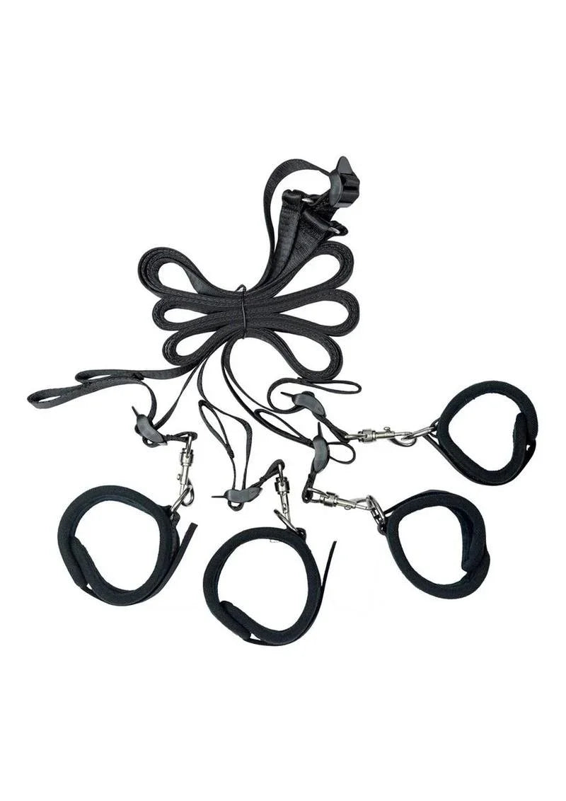 Punishment Bed Restraints (5-Piece Set) - Buy At Luxury Toy X - Free 3-Day Shipping