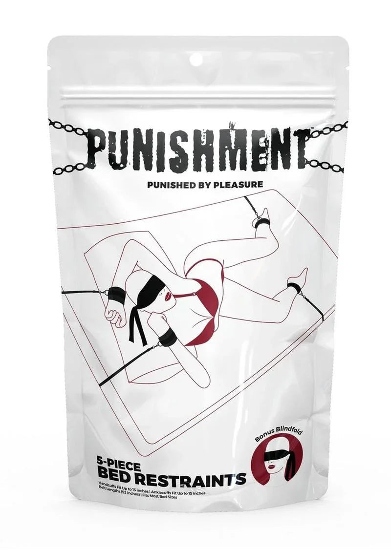 Punishment Bed Restraints (5-Piece Set) - Buy At Luxury Toy X - Free 3-Day Shipping