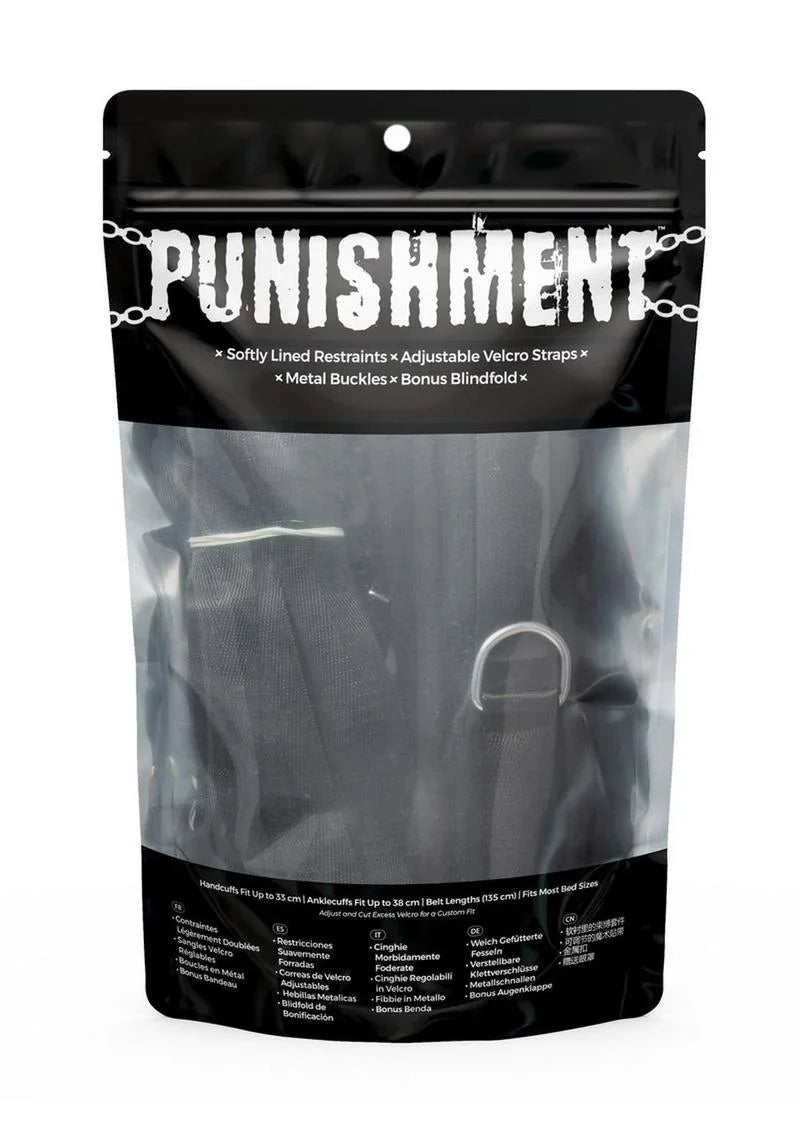 Punishment Bed Restraints (5-Piece Set) - Buy At Luxury Toy X - Free 3-Day Shipping