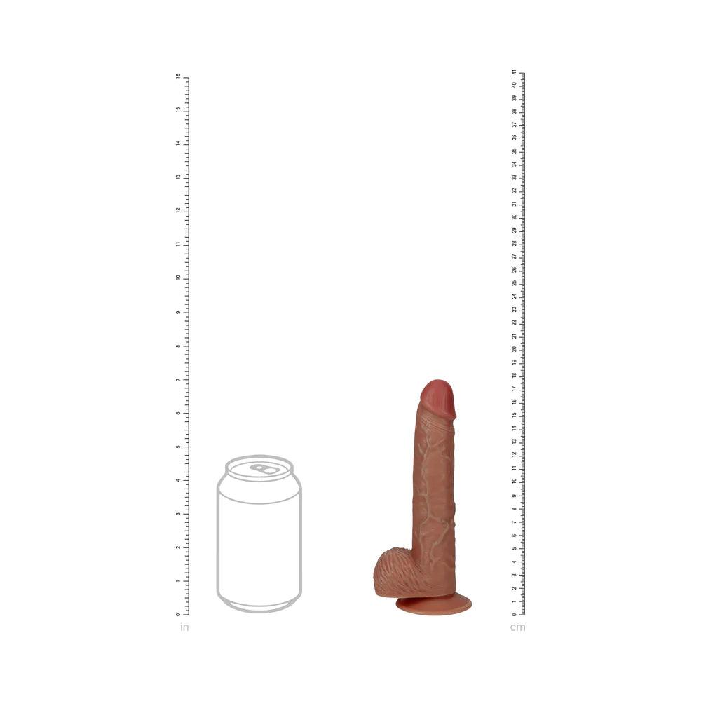 RealRock 7 in. Vibrating Cock with Balls Regular Straight - Buy At Luxury Toy X - Free 3-Day Shipping