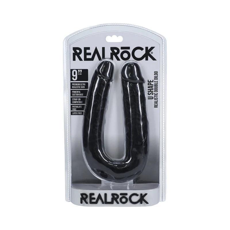 RealRock 9 in. U-Shaped Double Dildo - Buy At Luxury Toy X - Free 3-Day Shipping