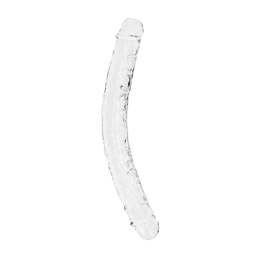 RealRock Crystal Clear Double Dong 13 in. Dual-Ended Dildo - Buy At Luxury Toy X - Free 3-Day Shipping