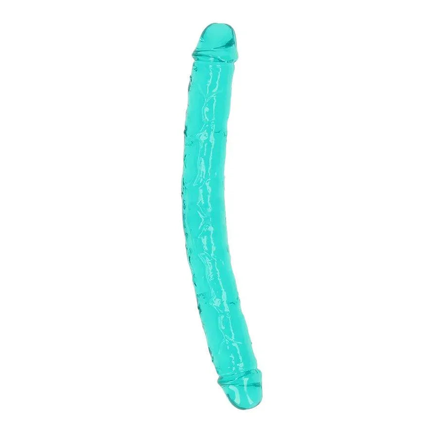 RealRock Crystal Clear Double Dong 13 in. Dual-Ended Dildo - Buy At Luxury Toy X - Free 3-Day Shipping