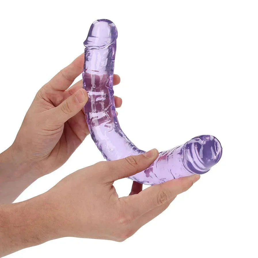 RealRock Crystal Clear Double Dong 13 in. Dual-Ended Dildo - Buy At Luxury Toy X - Free 3-Day Shipping