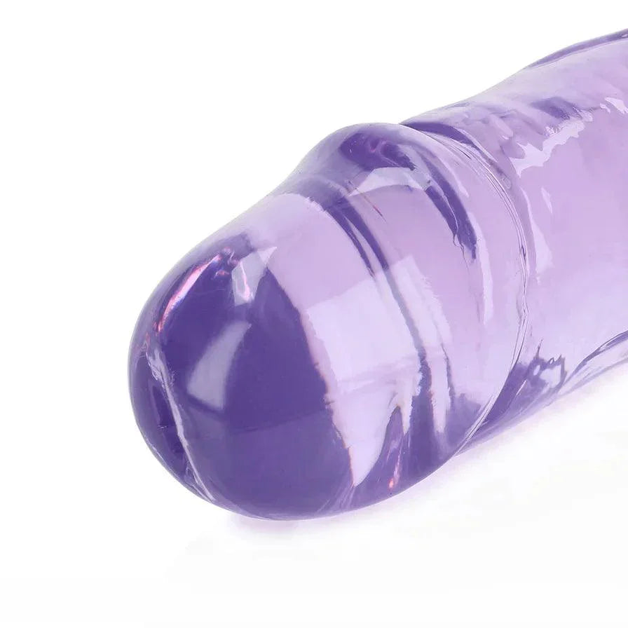 RealRock Crystal Clear Double Dong 13 in. Dual-Ended Dildo - Buy At Luxury Toy X - Free 3-Day Shipping