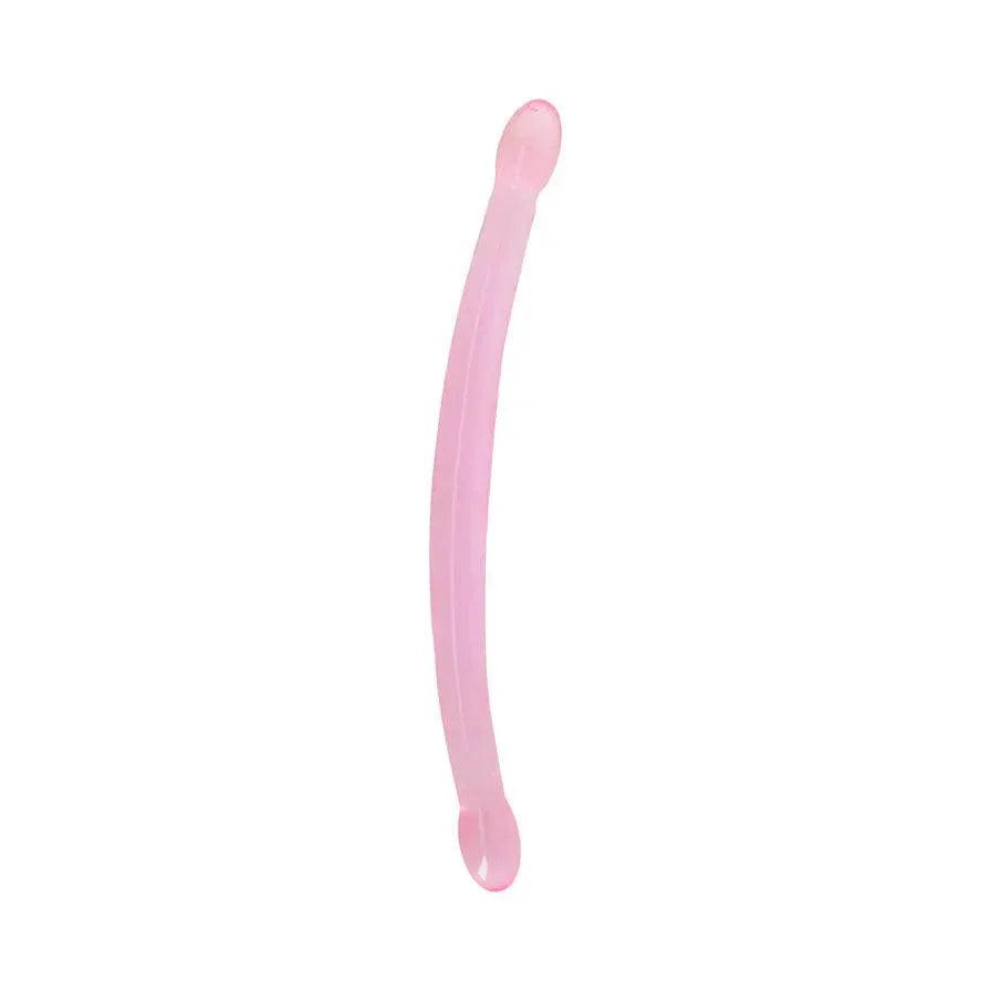 RealRock Crystal Clear Non-Realistic 17 in. Double Dildo - Buy At Luxury Toy X - Free 3-Day Shipping