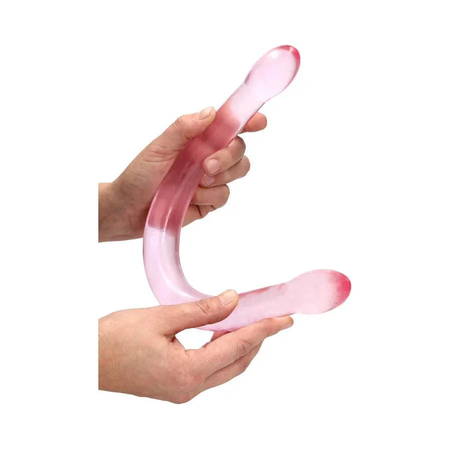 RealRock Crystal Clear Non-Realistic 17 in. Double Dildo - Buy At Luxury Toy X - Free 3-Day Shipping
