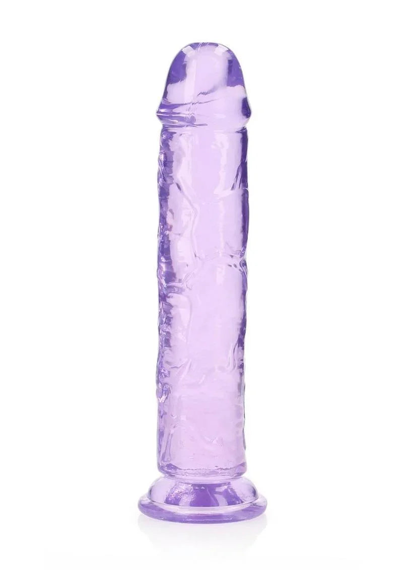RealRock Crystal Clear Straight 10 in. Dildo Without Balls - Buy At Luxury Toy X - Free 3-Day Shipping