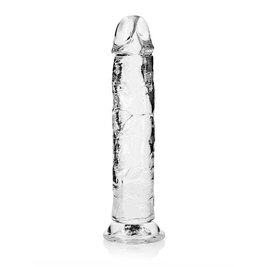 RealRock Crystal Clear Straight 10 in. Dildo Without Balls - Buy At Luxury Toy X - Free 3-Day Shipping