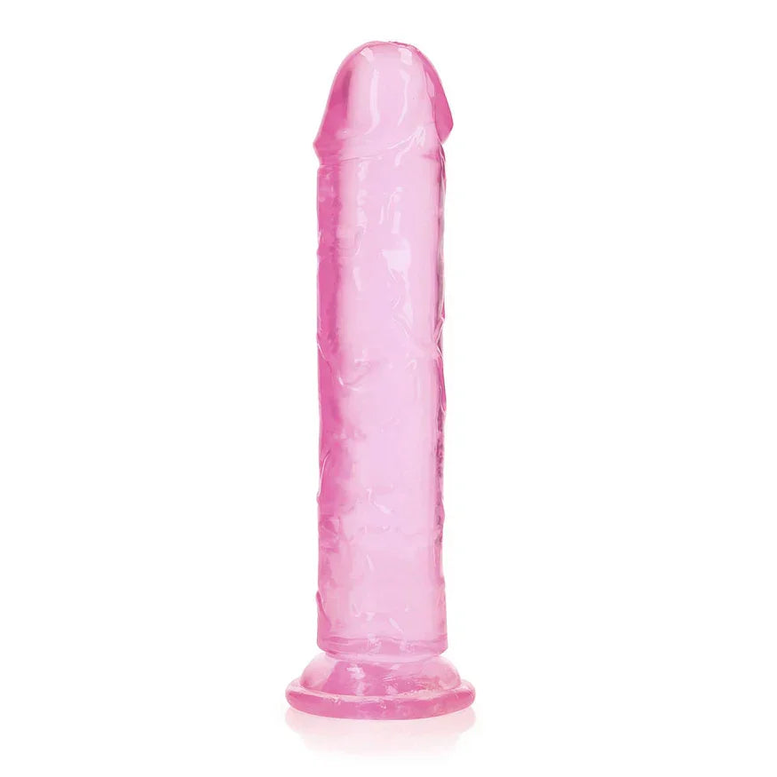 RealRock Crystal Clear Straight No Balls Dildo 9" - Buy At Luxury Toy X - Free 3-Day Shipping