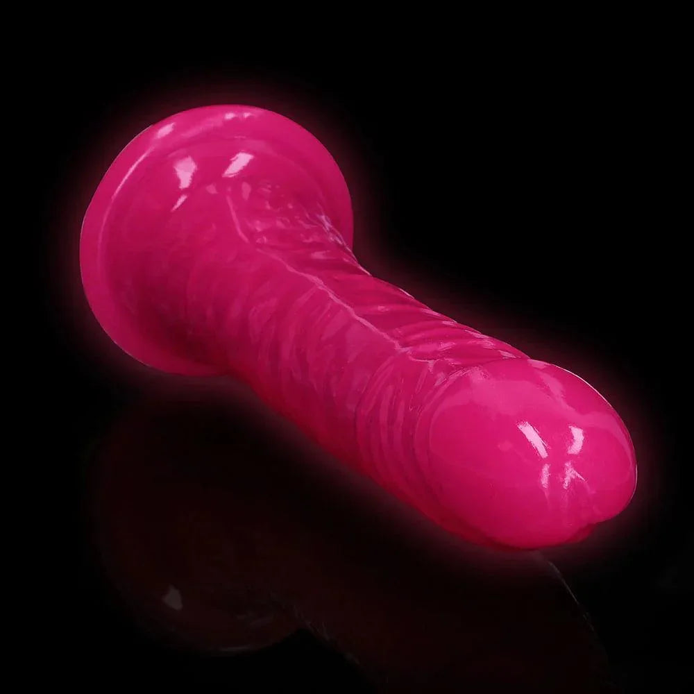 RealRock Glow in the Dark Slim 10 in. Dildo - Buy At Luxury Toy X - Free 3-Day Shipping