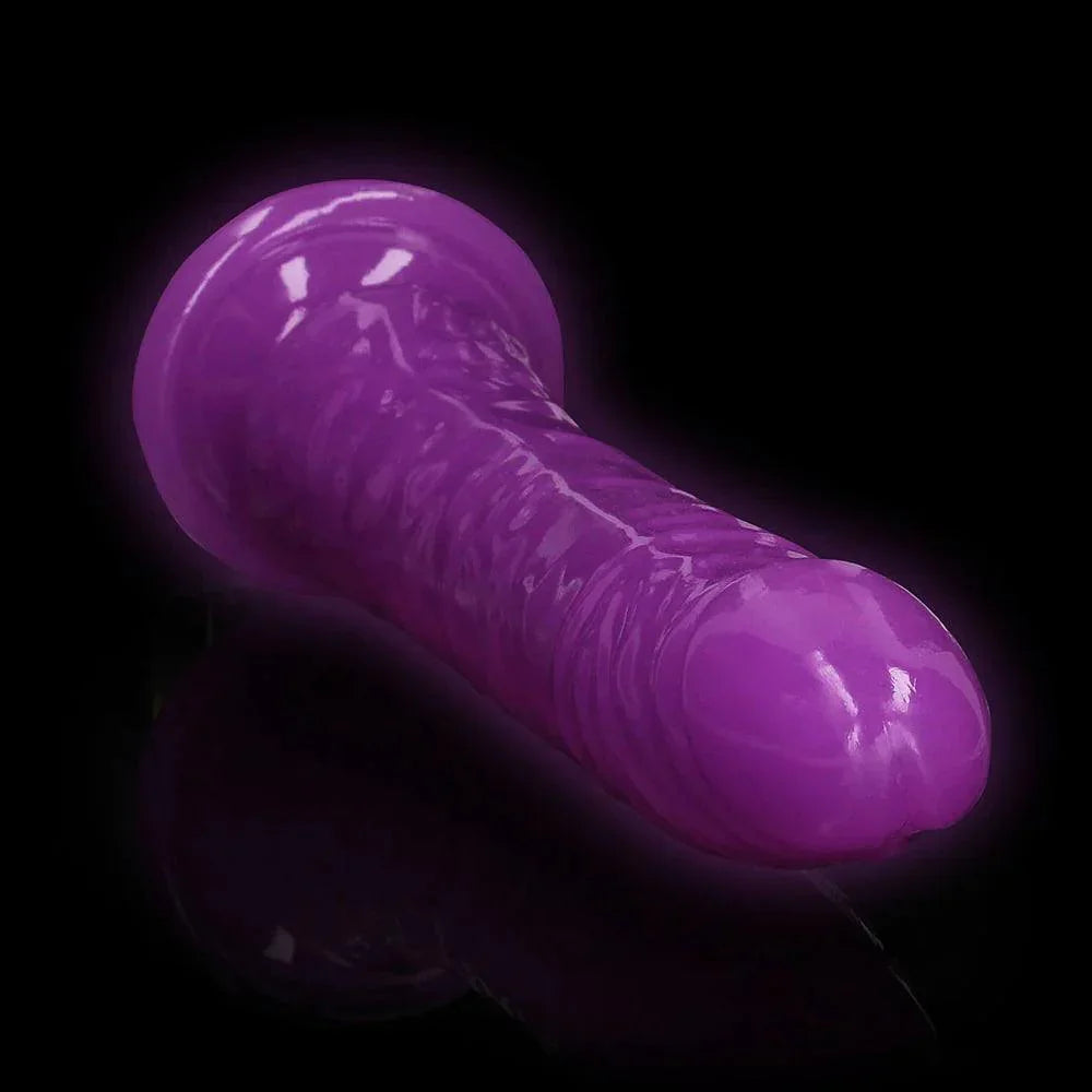 RealRock Glow in the Dark Slim 10 in. Dildo - Buy At Luxury Toy X - Free 3-Day Shipping