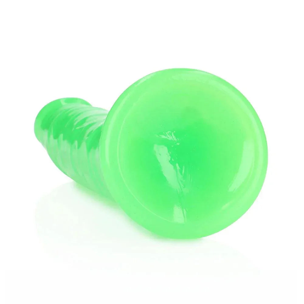 RealRock Glow in the Dark Slim 10 in. Dildo - Buy At Luxury Toy X - Free 3-Day Shipping