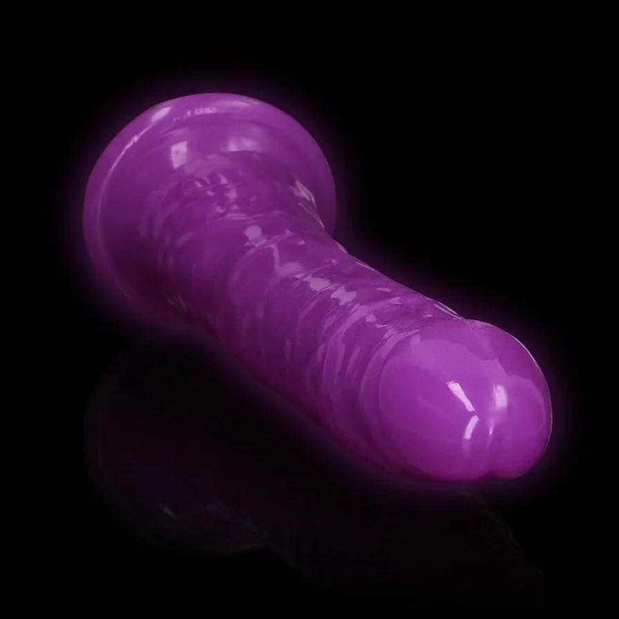 RealRock Glow in the Dark Slim 11 in. Dildo - Buy At Luxury Toy X - Free 3-Day Shipping