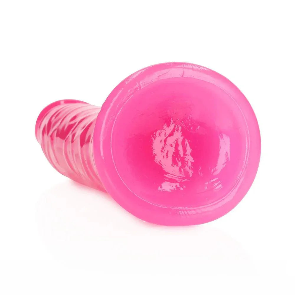 RealRock Glow in the Dark Slim 9 in. Dildo - Buy At Luxury Toy X - Free 3-Day Shipping