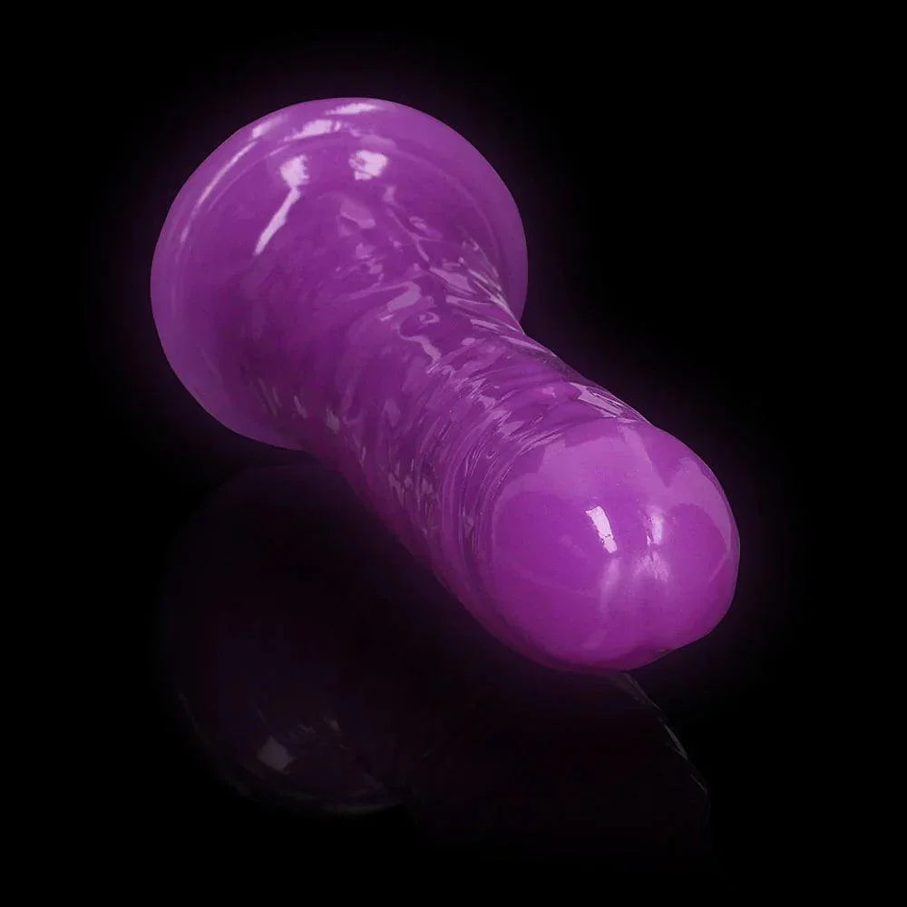 RealRock Glow in the Dark Slim 9 in. Dildo - Buy At Luxury Toy X - Free 3-Day Shipping