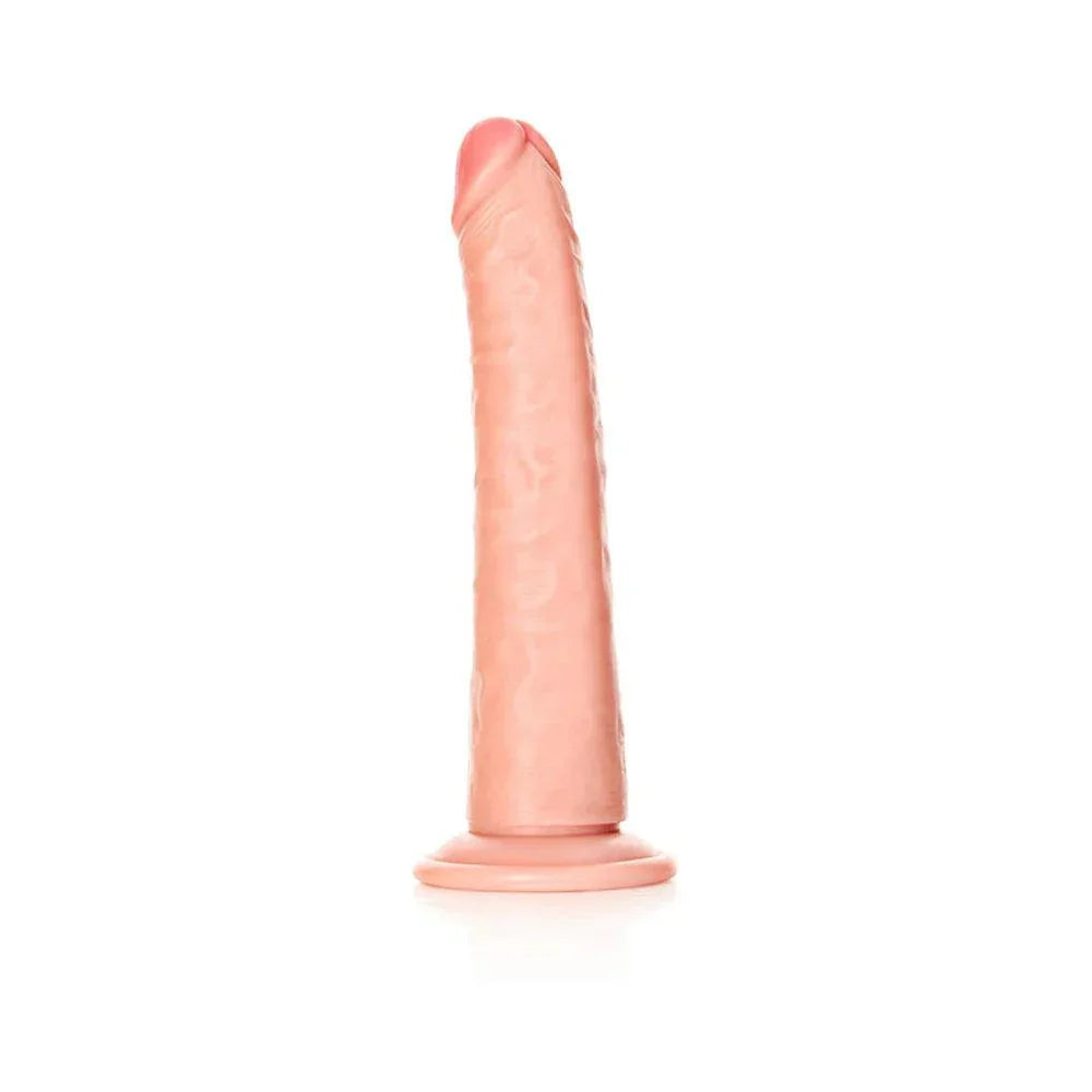 RealRock Realistic 8 in. Slim Dildo With Suction Cup - Buy At Luxury Toy X - Free 3-Day Shipping