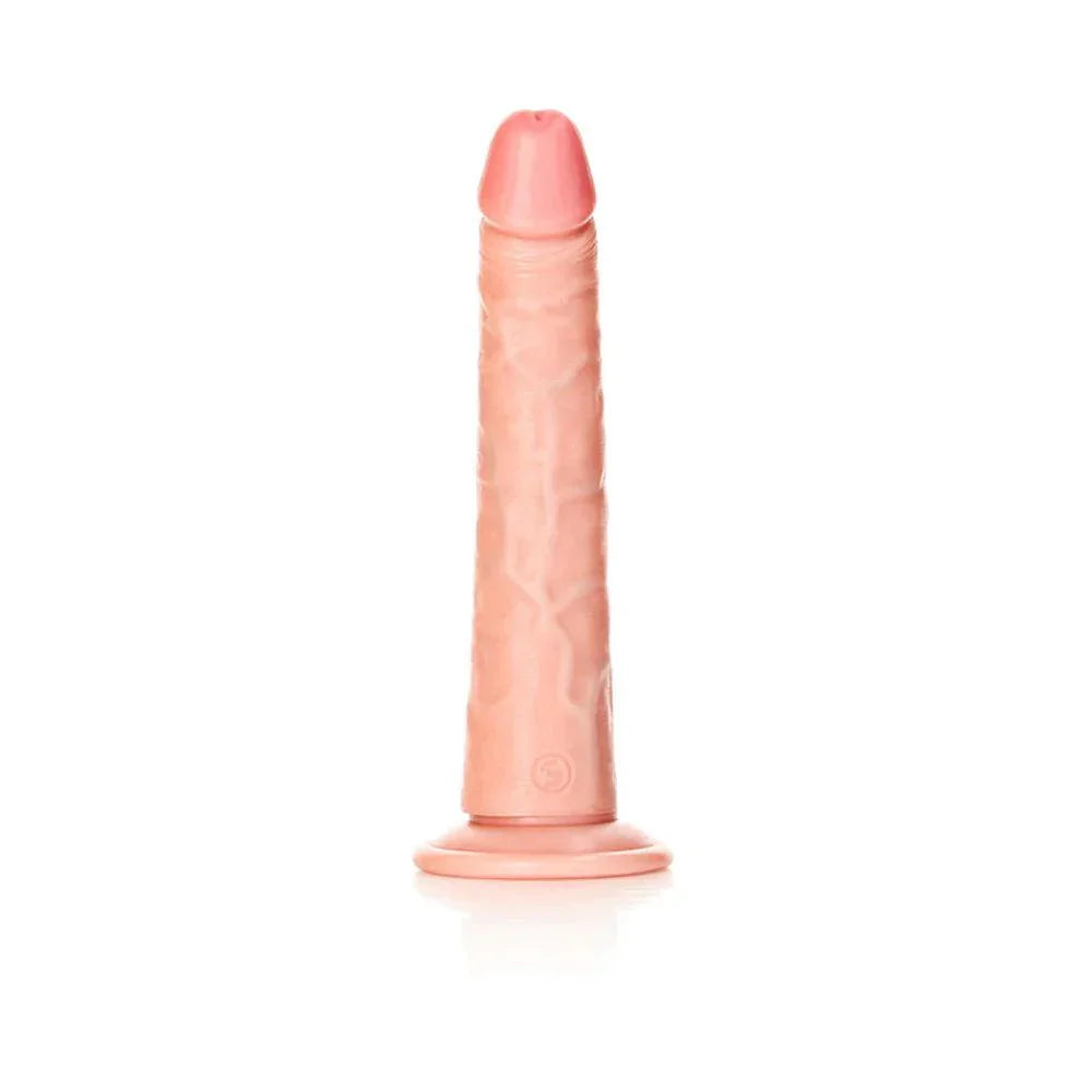 RealRock Realistic 8 in. Slim Dildo With Suction Cup - Buy At Luxury Toy X - Free 3-Day Shipping