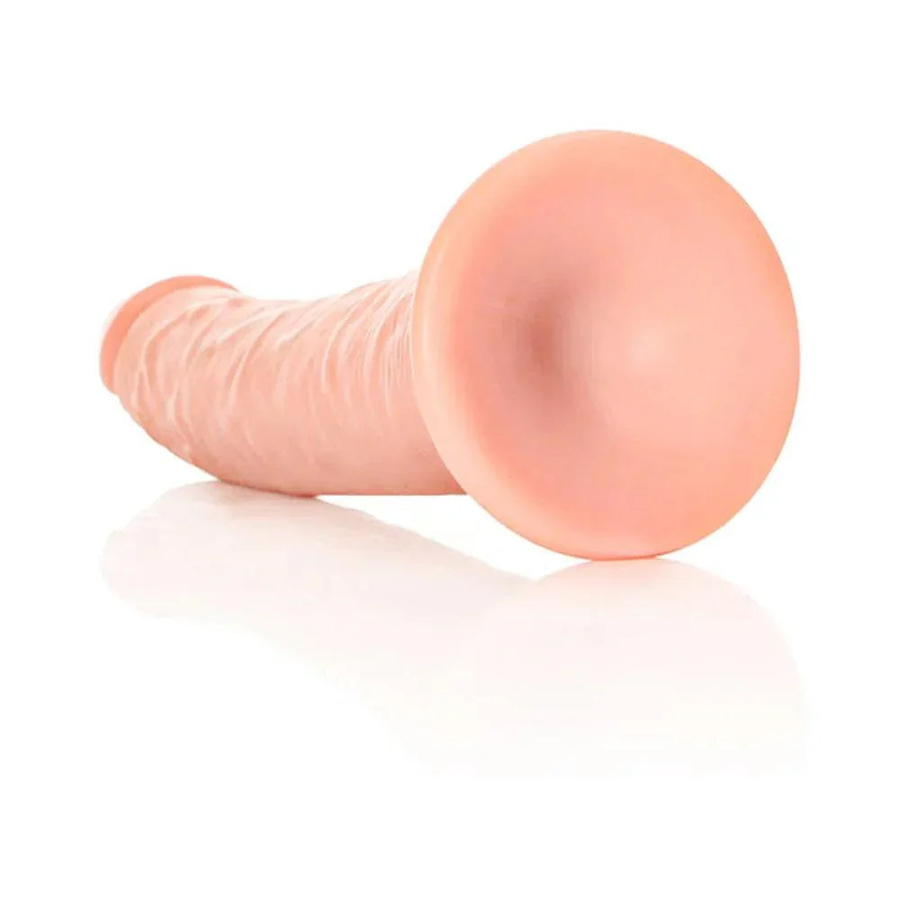 RealRock Realistic 8 in. Slim Dildo With Suction Cup - Buy At Luxury Toy X - Free 3-Day Shipping