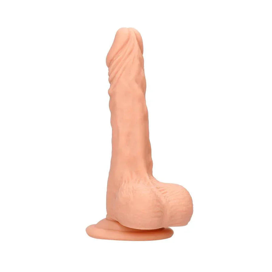 RealRock Realistic 9 in. Dildo With Balls and Suction Cup - Buy At Luxury Toy X - Free 3-Day Shipping