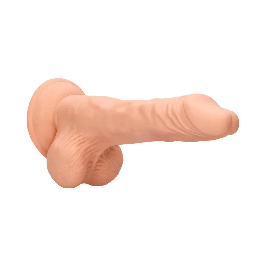 RealRock Realistic 9 in. Dildo With Balls and Suction Cup - Buy At Luxury Toy X - Free 3-Day Shipping