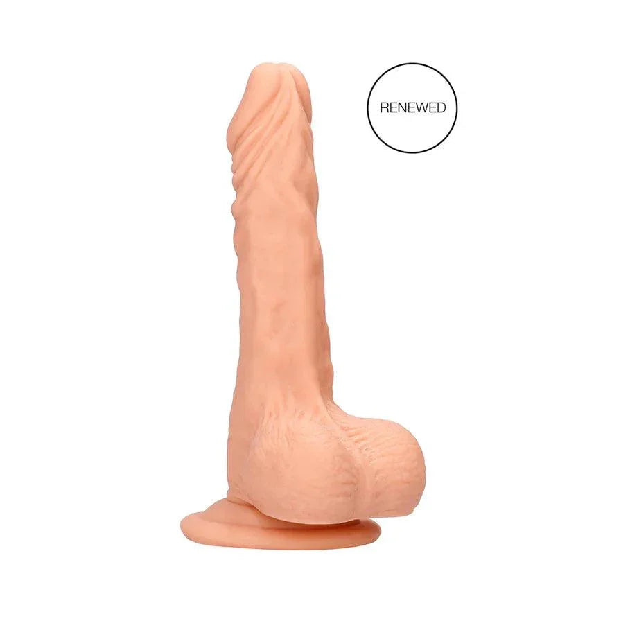 RealRock Realistic 9 in. Dildo With Balls and Suction Cup - Buy At Luxury Toy X - Free 3-Day Shipping