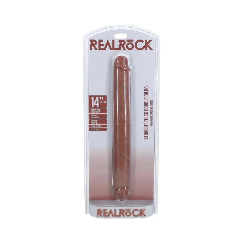 RealRock Realistic Skin Thick Double Ended Dong 14in - Buy At Luxury Toy X - Free 3-Day Shipping