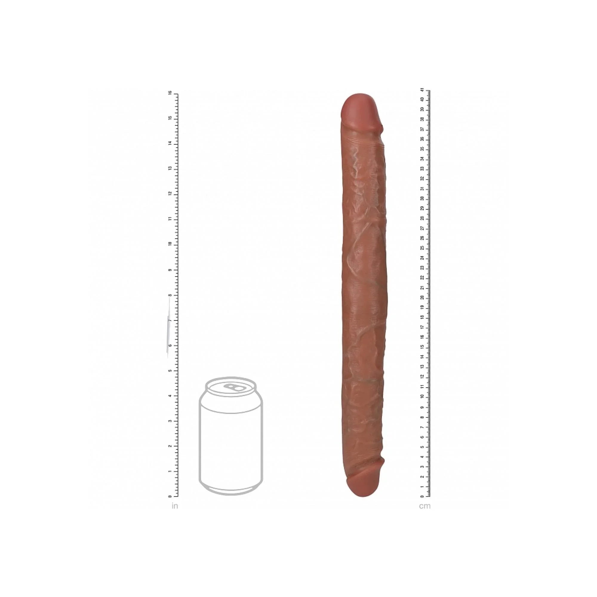 RealRock Realistic Skin Thick Double Ended Dong 16in - Buy At Luxury Toy X - Free 3-Day Shipping