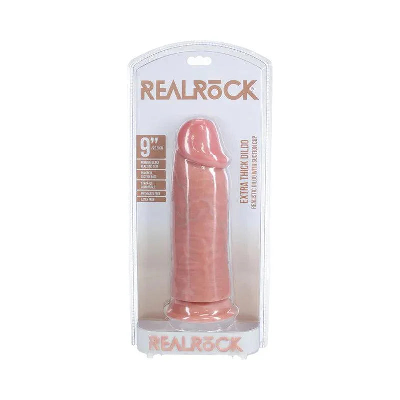 RealRock Ultra Realistic Skin Extra Thick No Balls 9in - Buy At Luxury Toy X - Free 3-Day Shipping