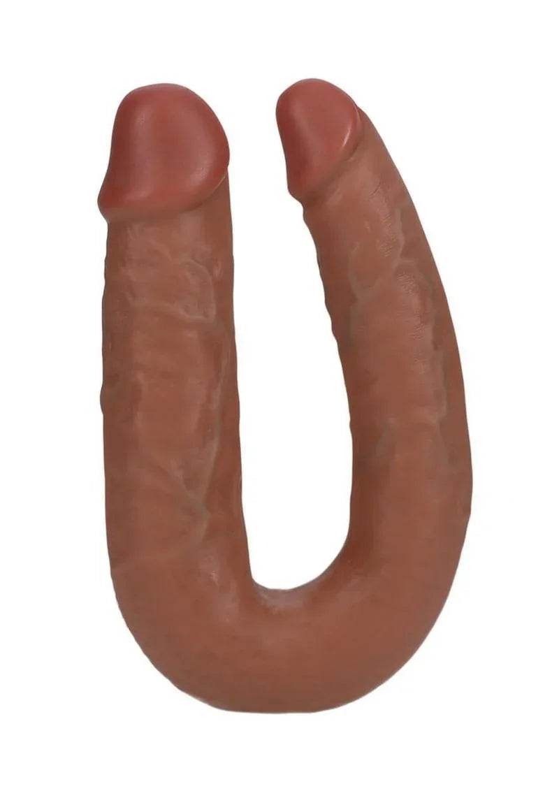 RealRock Ultra Realistic Skin U Shaped Dual Penetration 5in - Buy At Luxury Toy X - Free 3-Day Shipping