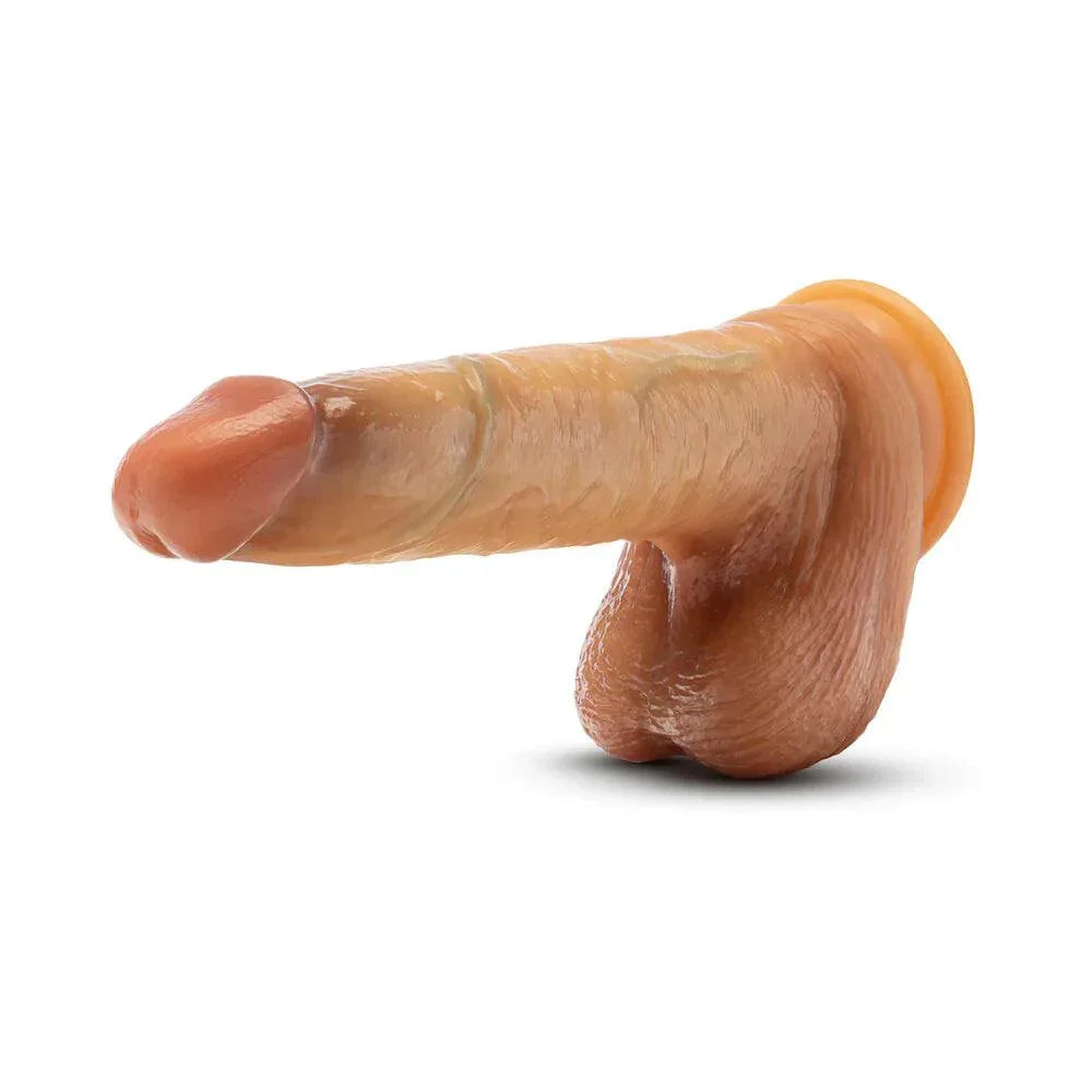Renaissance DaVinci Sliding Foreskin Dildo with Squeezable Balls 8 in. - Buy At Luxury Toy X - Free 3-Day Shipping