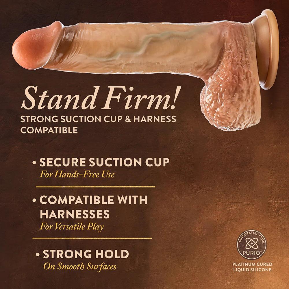 Renaissance Raphael Sliding Foreskin Dildo with Squeezable Balls 9.5 in. - Buy At Luxury Toy X - Free 3-Day Shipping