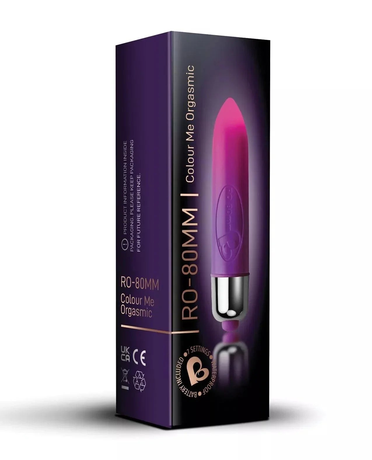 Rocks Off 80mm Color Me Orgasmic Bullet Vibrator - Buy At Luxury Toy X - Free 3-Day Shipping